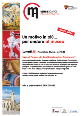 Un motivo in più... per andare al museo - Aprile 2016