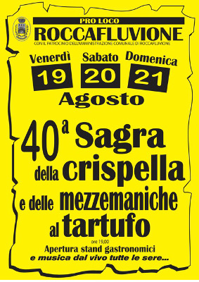 40° Sagra della crispella e delle mezzemaniche al tartufo 