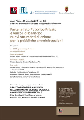 Partenariato Pubblico-Privato e vincoli di bilancio: nuovi strumenti di azione per le pubbliche amministrazioni