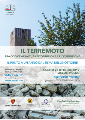 Il Terremoto fra codice appalti, anticorruzione e ricostruzione