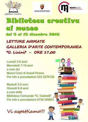 Biblioteca creativa al museo - Letture animate