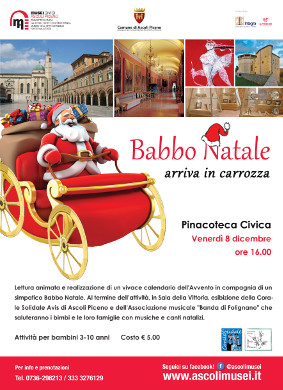 Babbo Natale arriva in carrozza