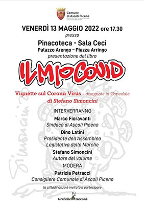 Presentazione del libro "IL MIO COVID" - Vignette sul Corona virus - disegnate in ospedale di Stefano Simoncini