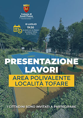 Presentazione lavori area polivalente località Tofare