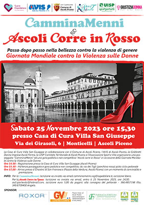 CamminaMenni e Ascoli Corre in Rosso