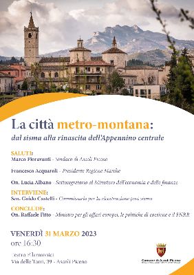 La città metro-montana: dal sisma alla rinascita dell'Appennino centrale