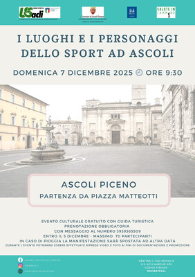 Salute in cammino - I luoghi e i personaggi dello sport ad Ascoli