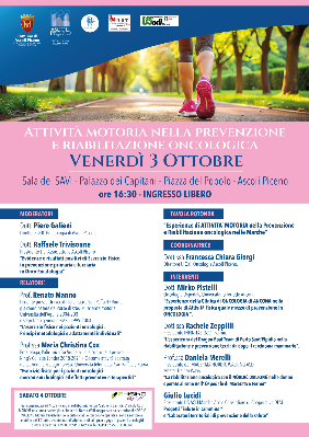 Attività motoria nella prevenzione e riabilitazione oncologica
