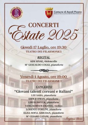 Concerti estate 2025 - 17 luglio