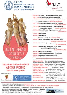 Convegno "Salute a femminile tra stili di vita e patologia"