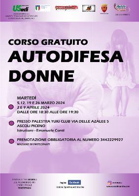 Corso gratuito di autodifesa per donne 