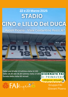 Giornate Fai di primavera - Edizione speciale - Stadio Cino e Lillo Del Duca