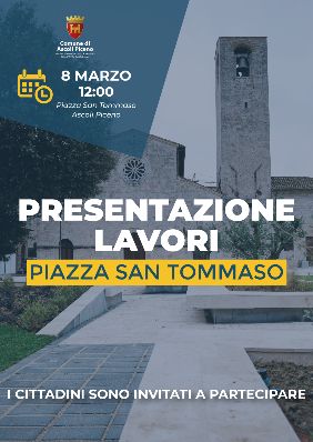 Presentazione lavori Piazza San Tommaso