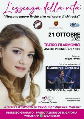 L'essenza della vita - 21 ottobre 2022 - Teatro Filarmonici