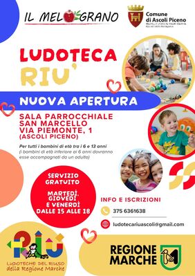 Ludoteca Riù - nuova apertura