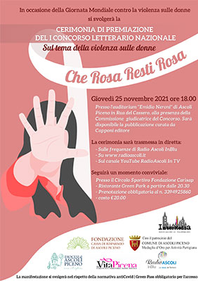 Cerimonia di premiazione del I concorso letterario nazionale  "Che Rosa Resti Rosa"