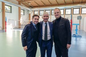  Inaugurata la nuova pista di atletica leggera alla presenza del Ministro dello Sport Andrea Abodi
