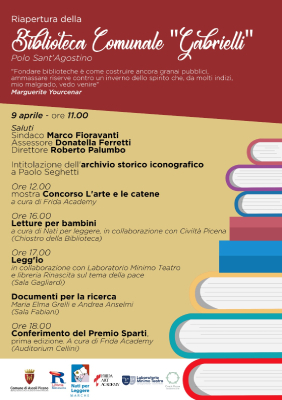 Riapertura della biblioteca comunale "Gabrielli"