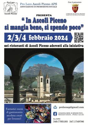 "In Ascoli Piceno si mangia bene, si spende poco"