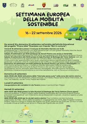 Settimana europea della mobilità sostenibile 2026