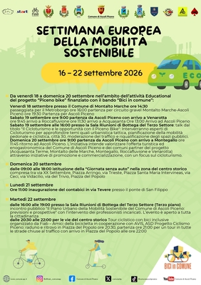 Settimana europea della mobilità sostenibile 2026