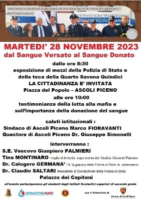 "Dal sangue versato al sangue donato"