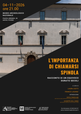 Comunicato stampa -  L’importanza di chiamarsi Spinola