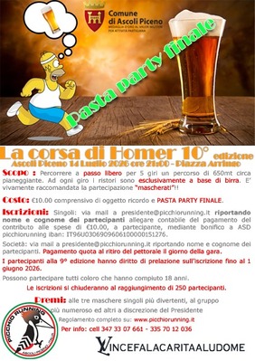 La corsa di Homer -10° edizione