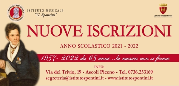 Nuove Iscrizioni Istituto Musicale "G.Spontini"