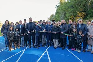  Inaugurata la nuova pista di atletica leggera alla presenza del Ministro dello Sport Andrea Abodi