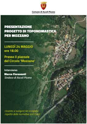 Presentazione progetto di toponomastica per Mozzano