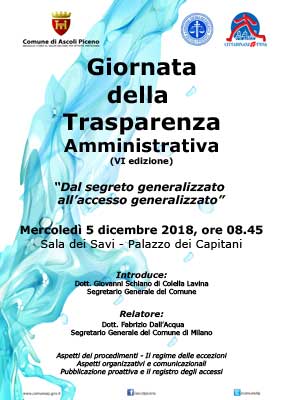 Sesta giornata della trasparenza amministrativa 