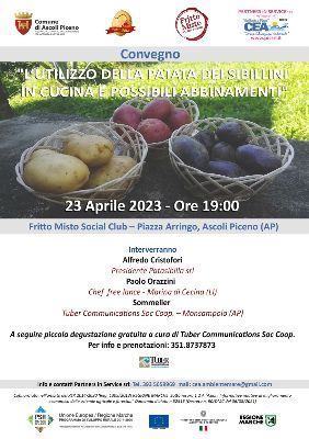 Fritto Misto 2023 - Convegno "L'utilizzo della patata dei Sibillini in cucina e possibili abbinamenti"