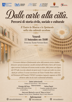 Dalle carte alla città. Percorsi di storia civile, sociale, culturale - 11 settembre 2026
