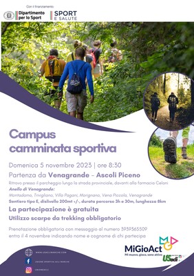 Campus camminata sportiva 