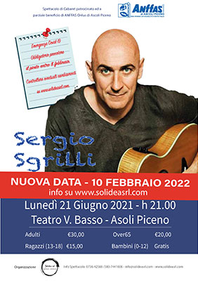 Spettacolo Sergio Sgrilli - nuova data 10 febbraio 2022