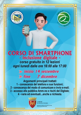 Corso di smartphone - inclusione digitale