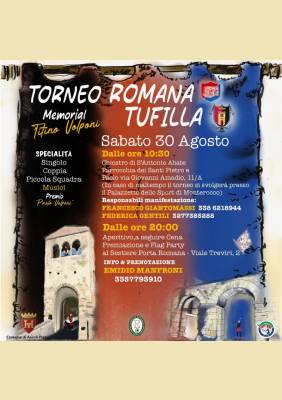 Torneo Romana - Tufilla - Memorial Titino Volponi