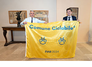 Settimana Europea della Mobilità Sostenibile - Immagine Il Sindaco Fioravanti e l'Assessore Lattanzi
