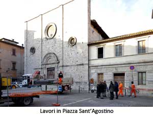 Lavori in Piazza Sant'Agostino