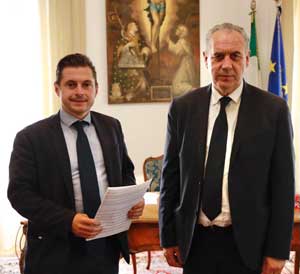  Il sindaco Marco Fioravanti e il Commissario Giovanni Legnini