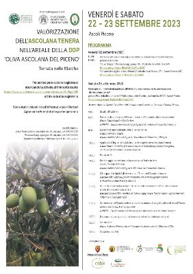 Valorizzazione dell’ascolana tenera nell'areale della Dop ‘Oliva ascolana del Piceno’