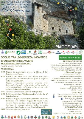 Festival culturale dei borghi rurali della Laga - Soglie: tra leggerezza, incanto e spaesamenti del vivere