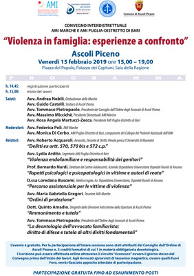 Violenza in famiglia: esperienze a confronto