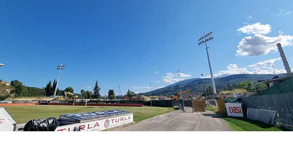 Lavori di demolizione della curva sud dello stadio "Cino e Lillo Del Duca" - Foto 4