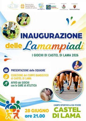 Inaugurazione delle Lamampiadi - I giochi di Castel di Lama 2026