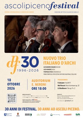 Ascoli Piceno Festival - Trenta - Edizione 2026 - 18 ottobre