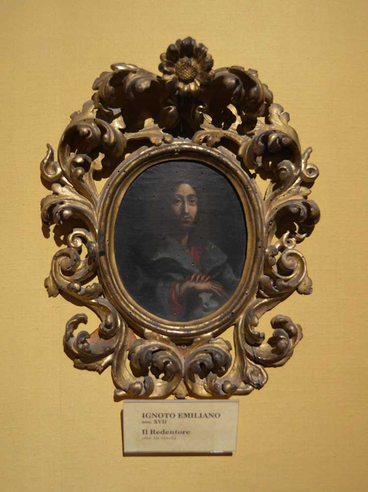 Ignoto Emiliano Sec. XVI, San Giacomo, olio su tavola cm 23x17