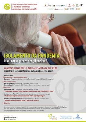 Isolamento da pandemia: Quali conseguenze per gli anziani?