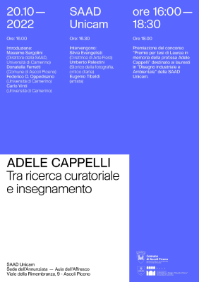 Adele Cappelli - Tra ricerca curatoriale e insegnamento